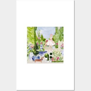 Gardeners, watercolor painting Posters and Art